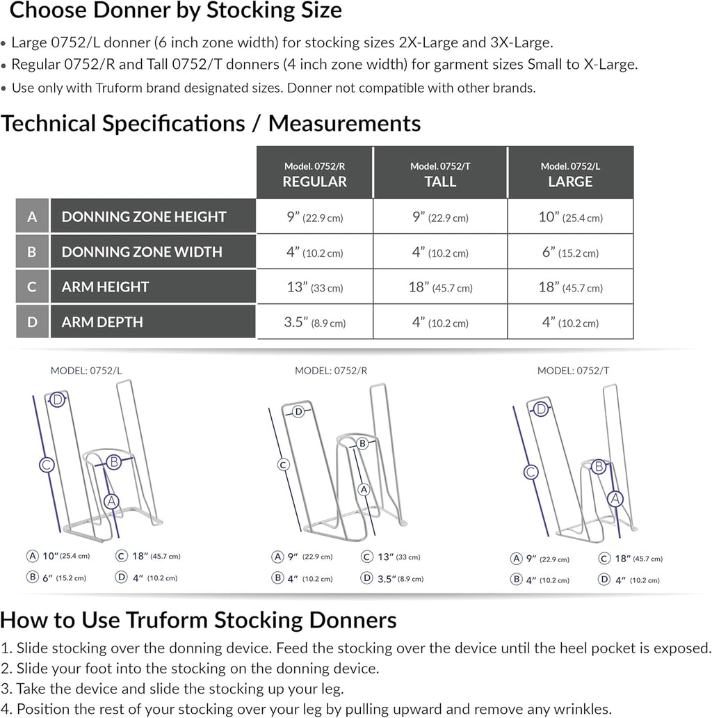 Truform Stocking Donner Compression Sock Applicator for Hosiery

