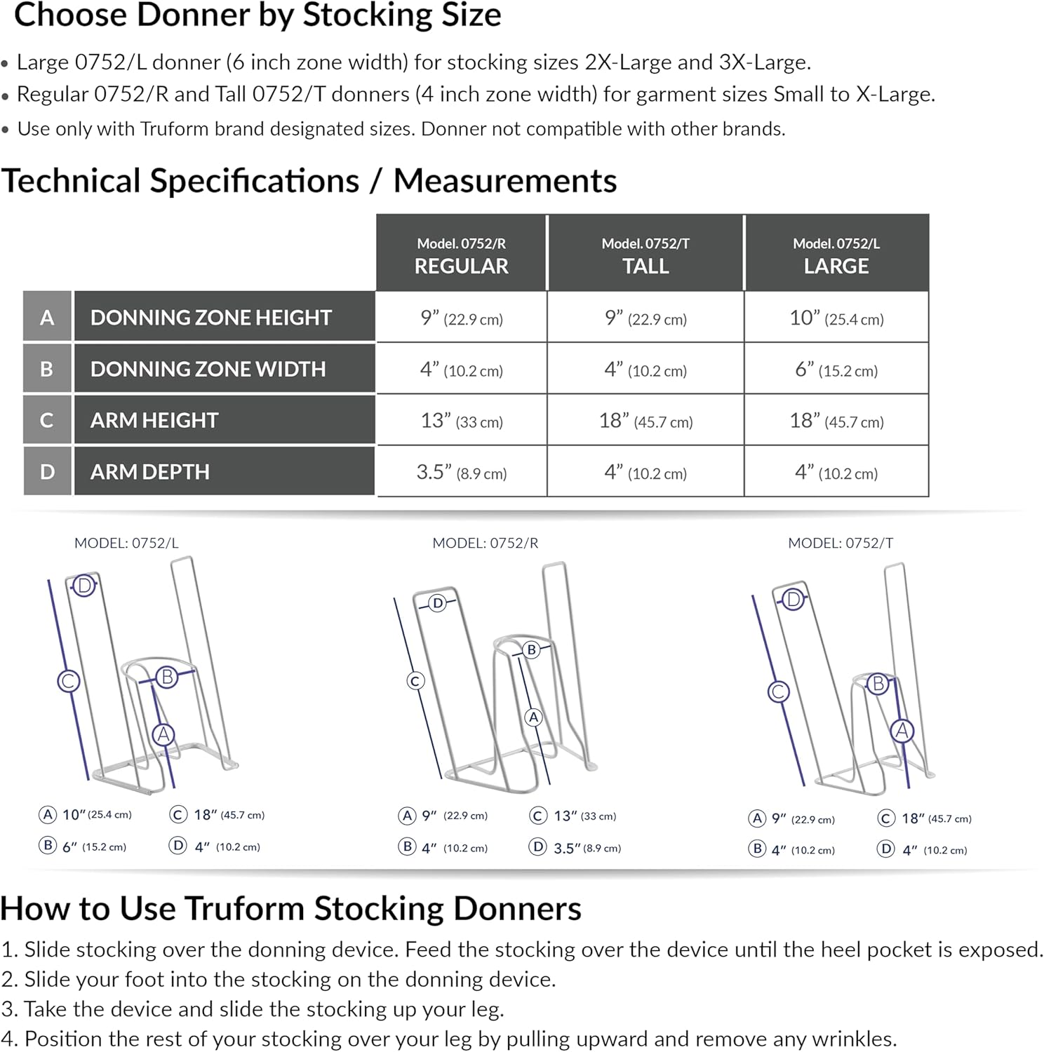 Truform Stocking Donner Compression Sock Applicator for Hosiery

