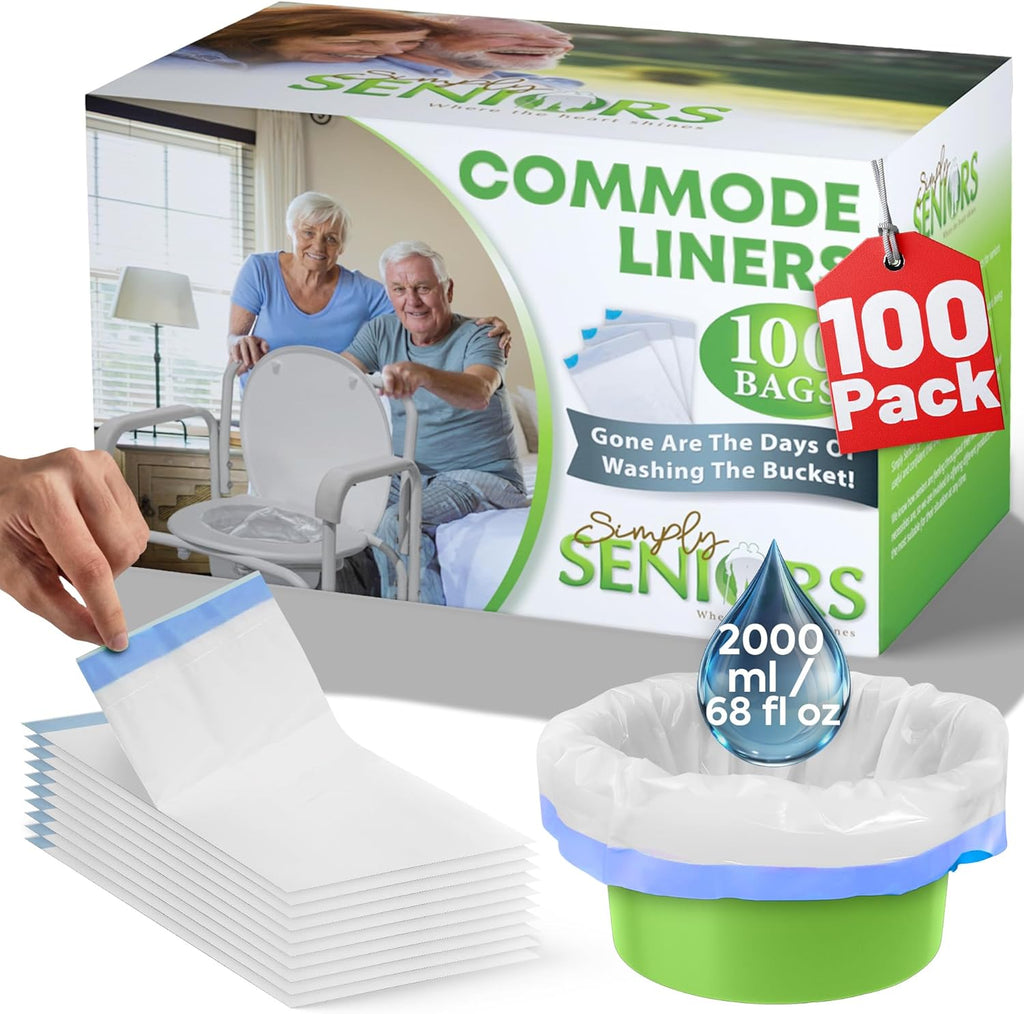 Commode Liners Portable Toilet Bags Disposable Bedside Commode Potty Liners

