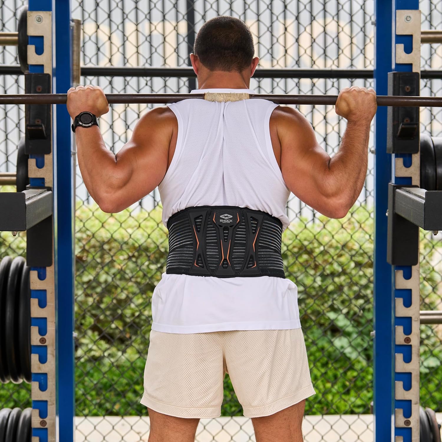 Shock Doctor Ultra Back Support Adult Lumbar Brace with Dual Strap Adjustments

