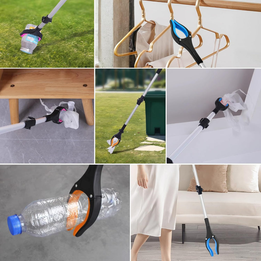 32 in Grabber Reacher Tool with Magnetic Tip, Foldable Pickup Grabber

