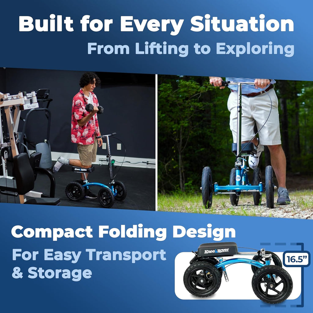 All-Terrain Quad Leg Mobility Scooter for Foot and Ankle Surgery Recovery

