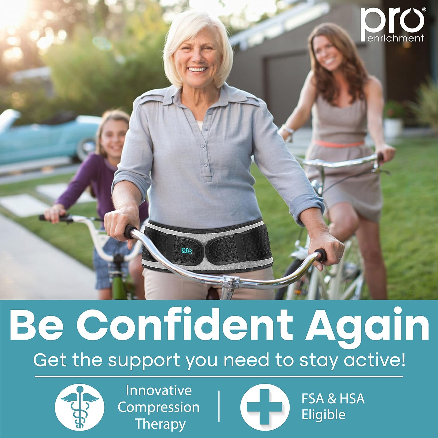 Pro Enrichment Sacroiliac SI Hip Belt Brace for Lower Back and Sciatica Support

