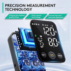Oklar Upper Arm Blood Pressure Monitor, One-Button BP Machine with LED Display

