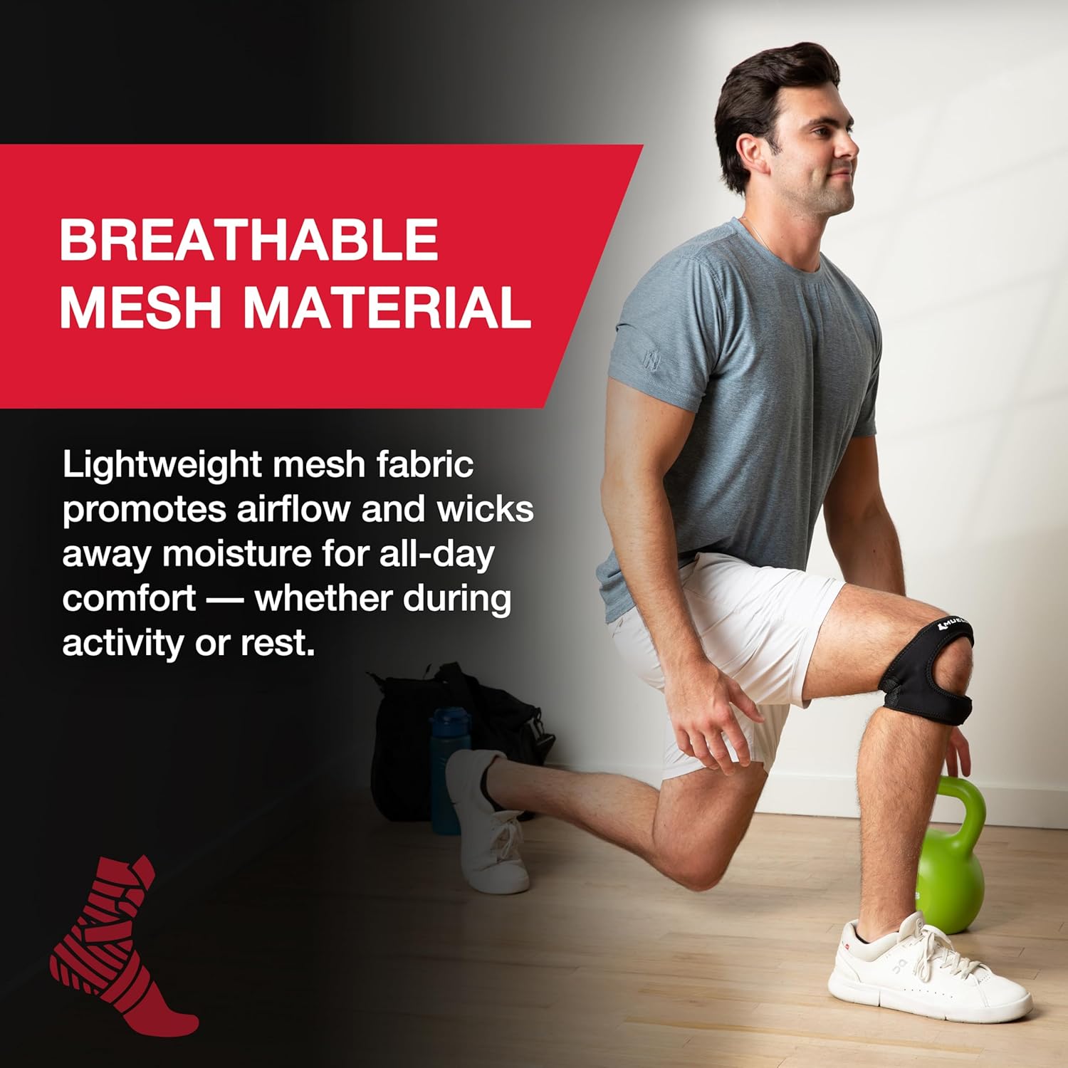 Mueller Adjustable Max Knee Strap for Compression & Pain Relief Support

