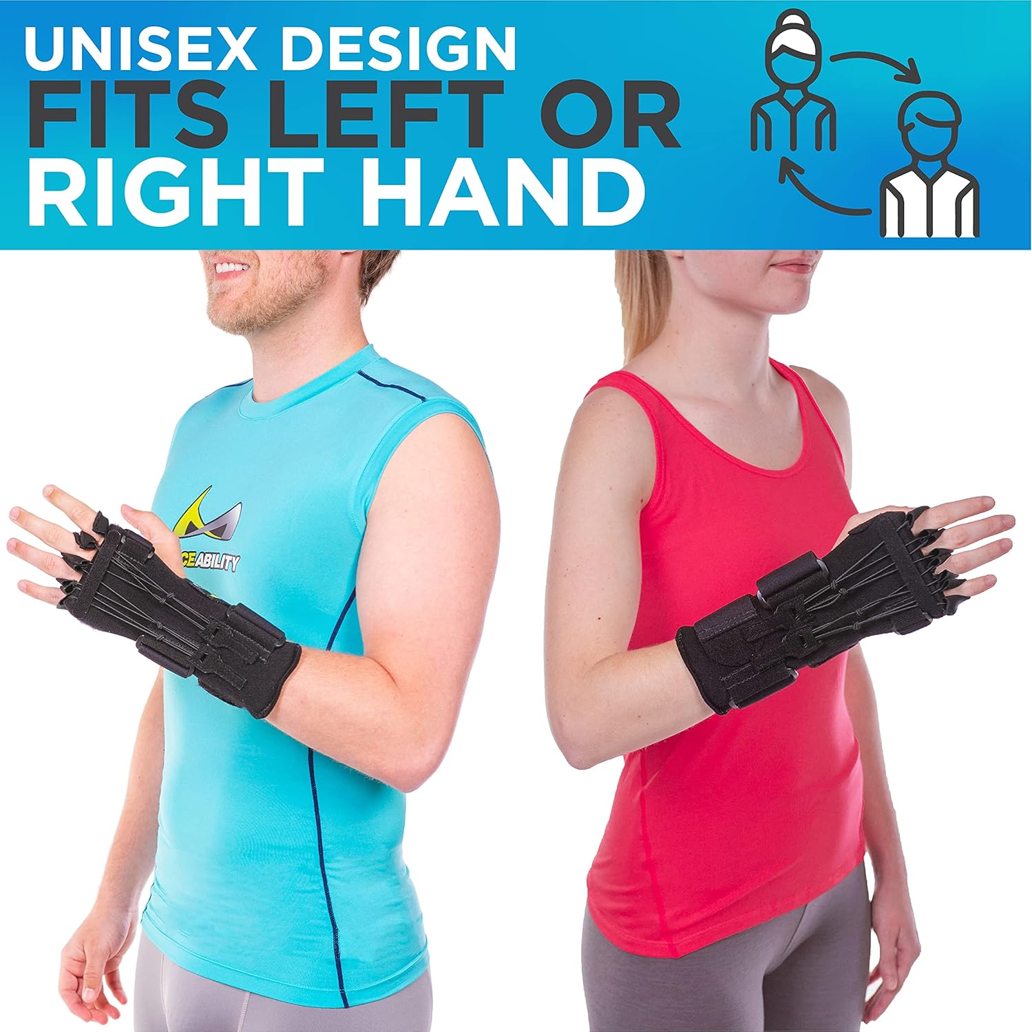 BraceAbility Radial Nerve Palsy Dynamic Wrist Extension Splint for Right or Left

