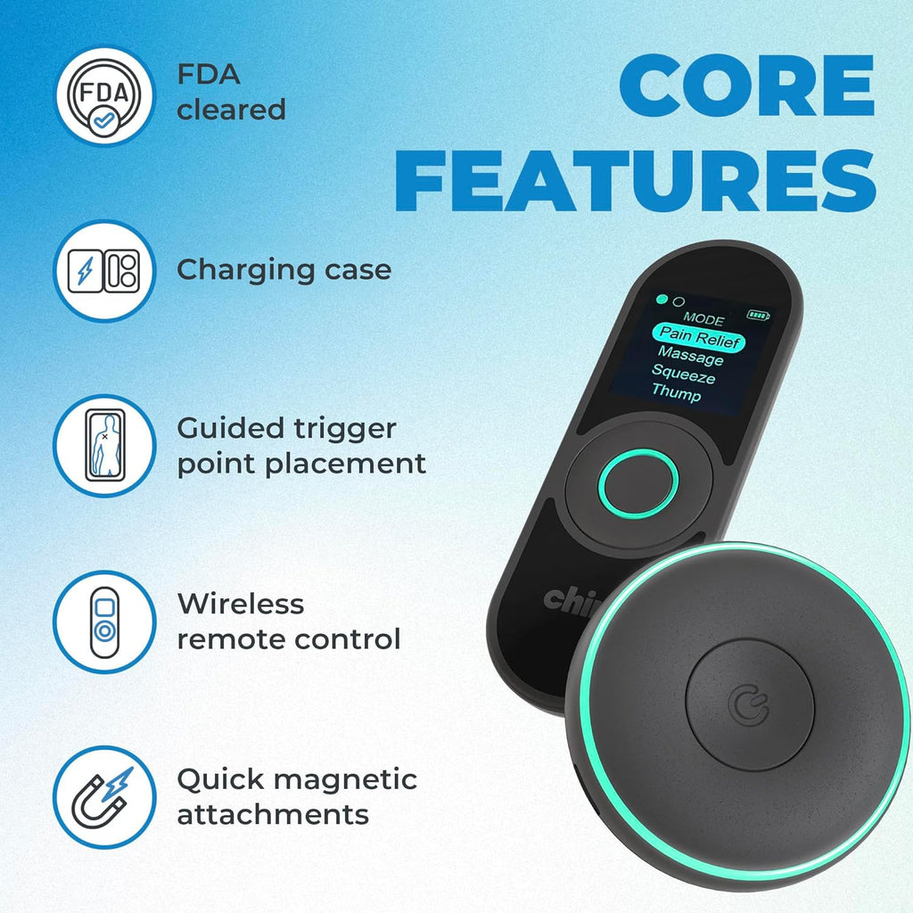 Chirp Halo Wireless EMS Muscle Stimulator, Portable Electrical Muscle Recovery Device

