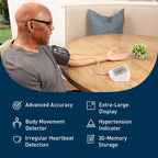 OMRON Silver Upper Arm Blood Pressure Monitor with Bluetooth and App for Home Use

