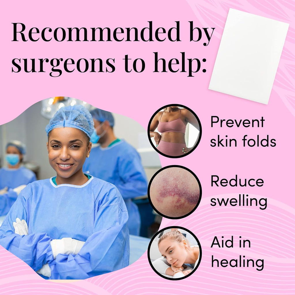 IMPRESA Extra Thick Surgical Foam Pads for Post-Surgery Compression Garments

