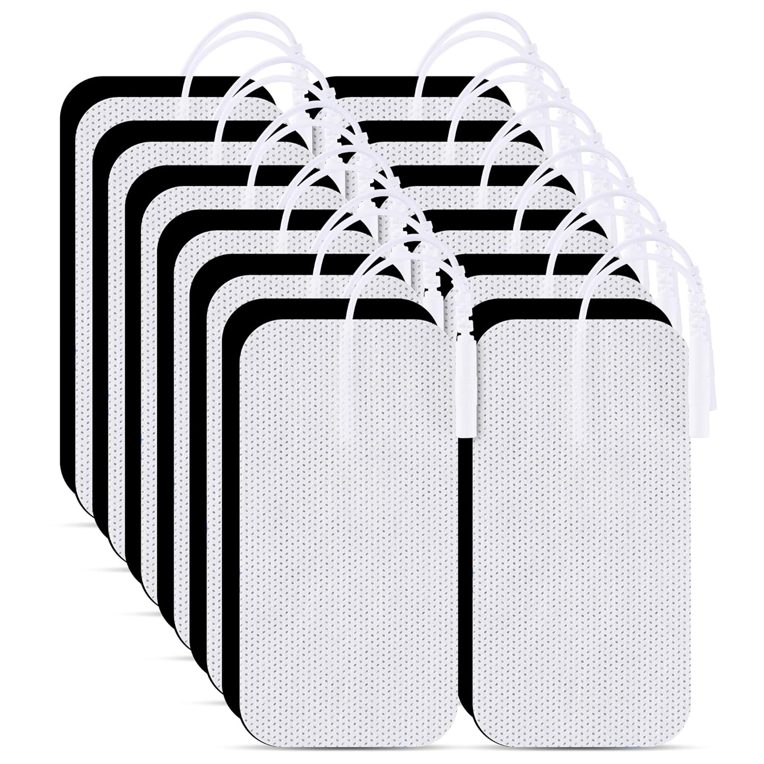 TENS Unit Replacement Electrode Pads, Reusable Latex-Free Self-Stick 24 Pack

