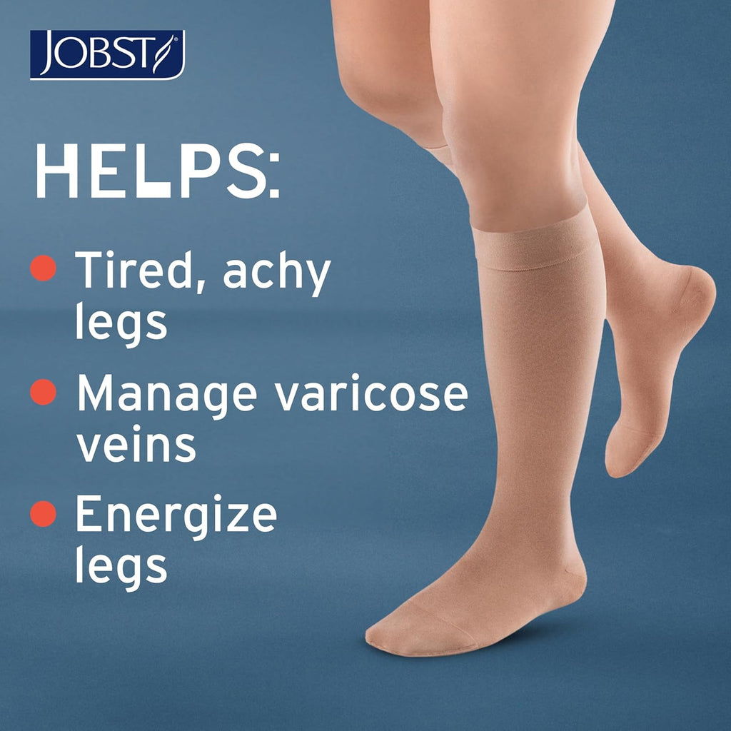 Jobst Activa Opaque 20–30 mmHg Compression Socks Knee High Closed Toe

