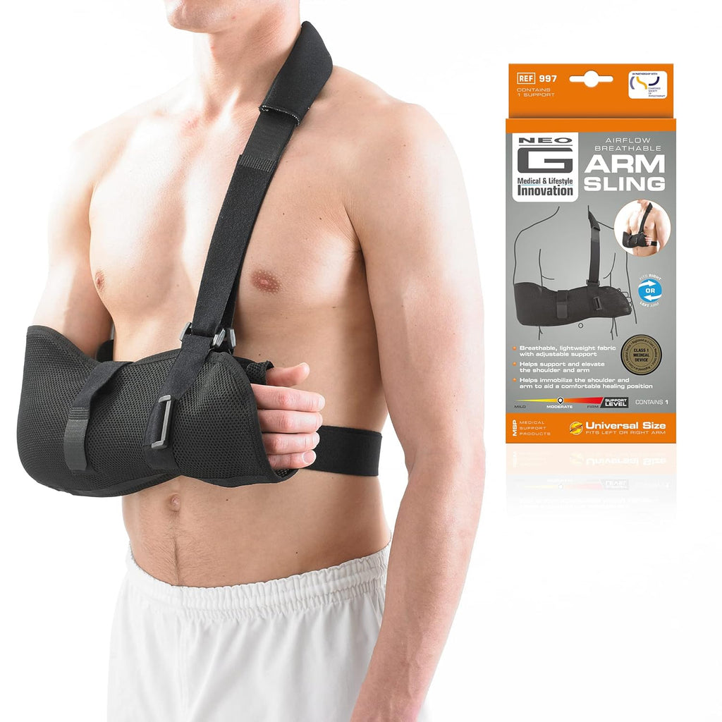 Neo-G Breathable Arm Sling with Adjustable Straps, Class 1 Medical Device

