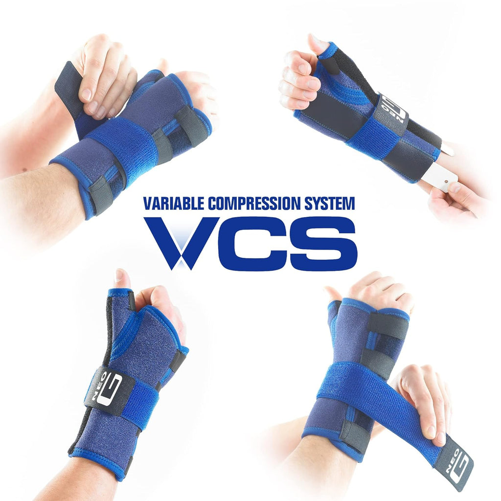 Neo-G Wrist Thumb Spica Brace with Removable Splint, Adjustable Neoprene Support

