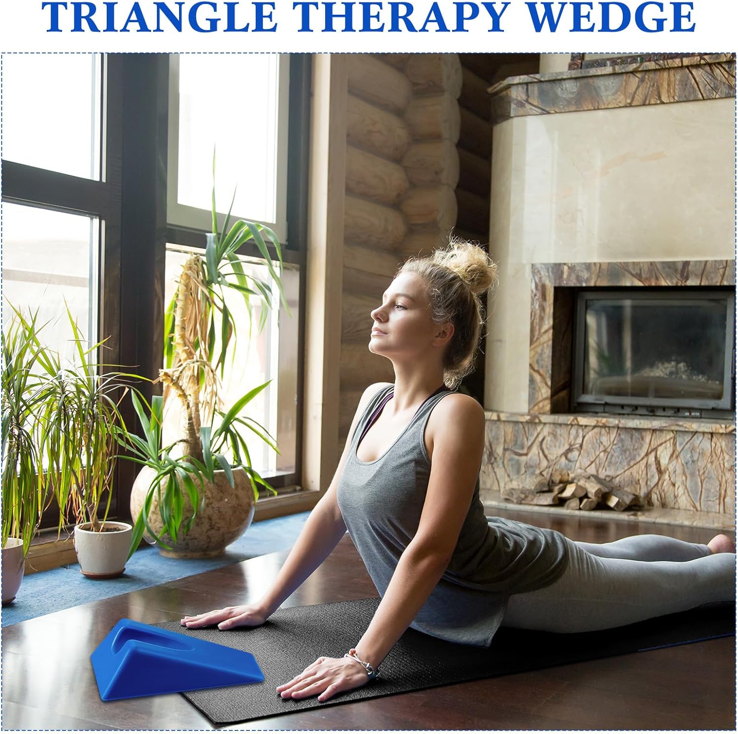 Suzile Triangular Therapy Wedge Pillow Non-Slip Silicone Positioning Cushion

