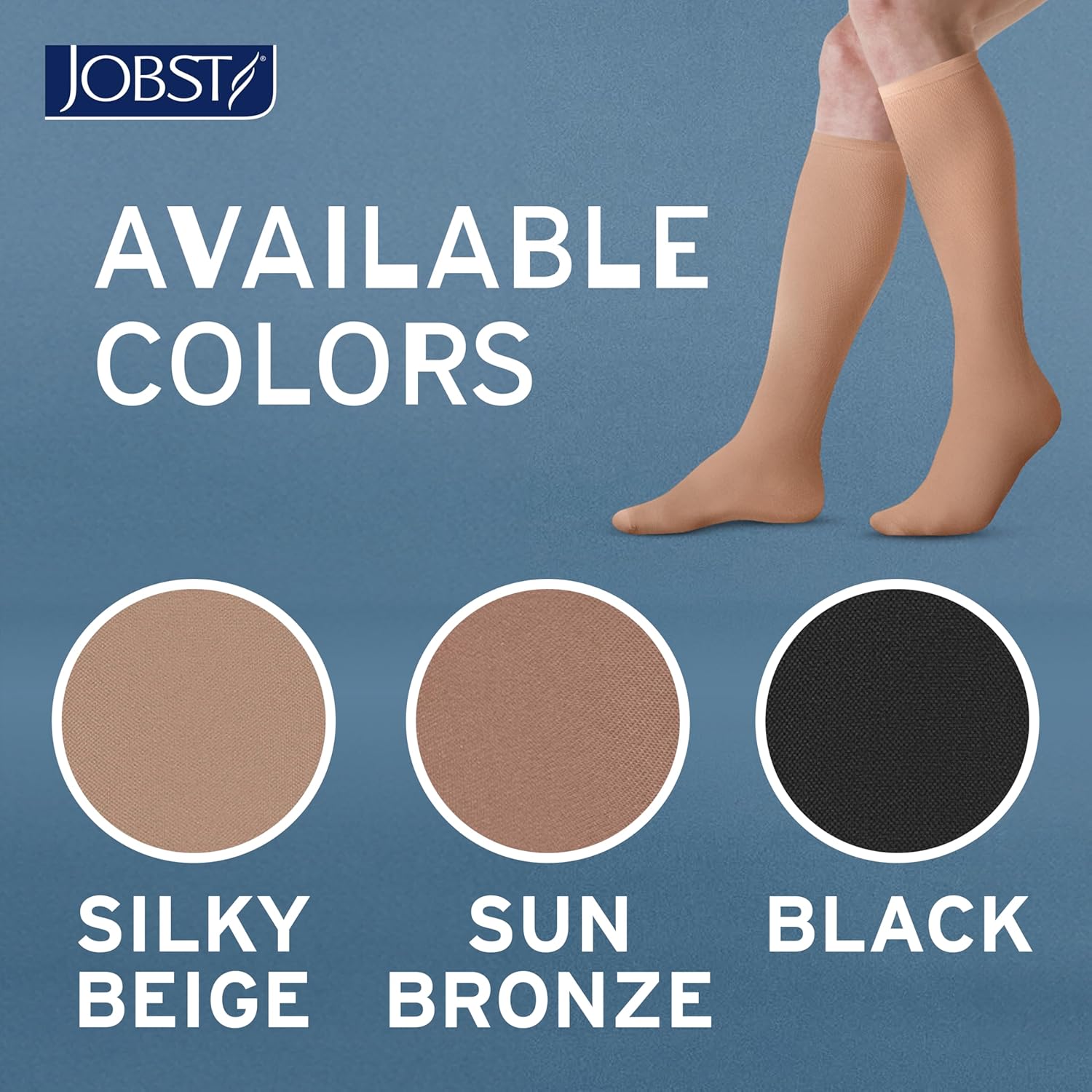 JOBST Activa Opaque 20–30 mmHg Compression Socks Thigh High Closed Toe

