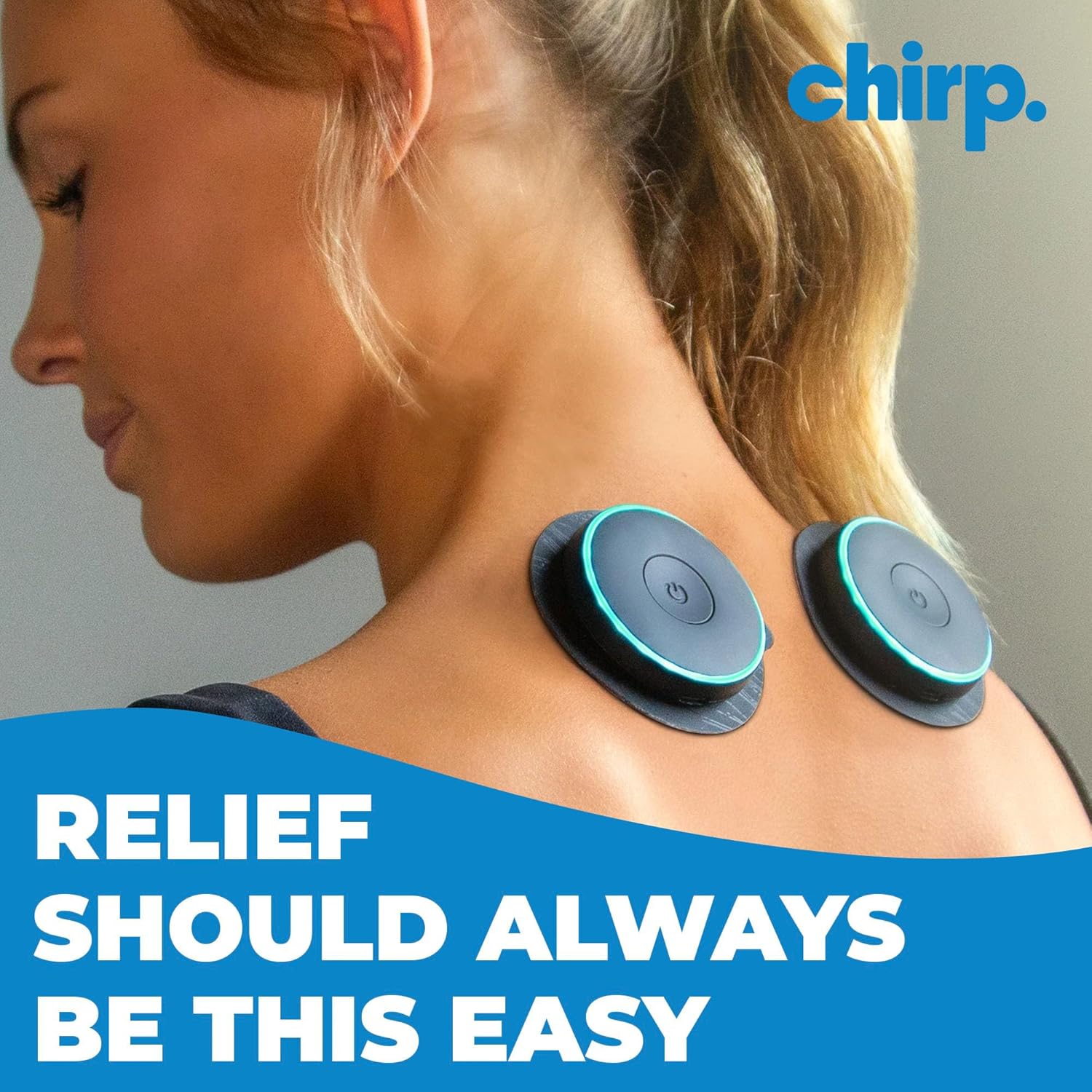Chirp Halo Wireless EMS Muscle Stimulator, Portable Electrical Muscle Recovery Device

