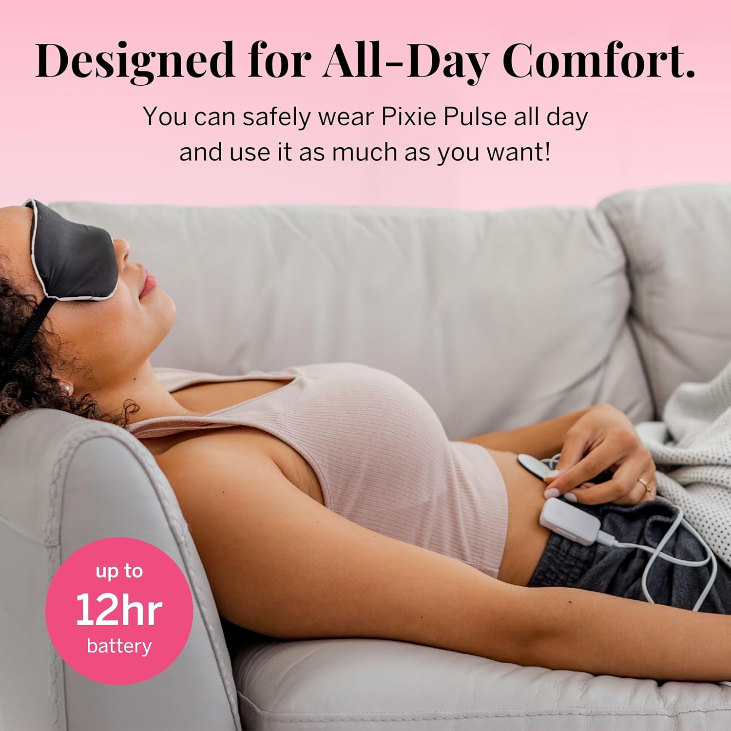 Pixie Period Pain Relief Device for Menstrual Cramps, Wearable Discreet Comfort

