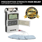 TENS 7000 Digital TENS Unit with Accessories, Muscle Stimulator for Pain Relief


