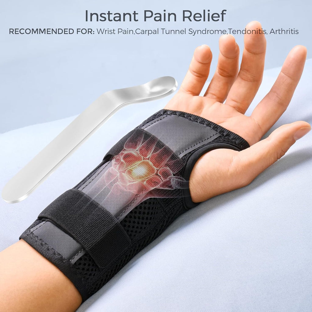 FREETOO Adjustable Wrist Brace for Carpal Tunnel, Tendonitis & Arthritis Support

