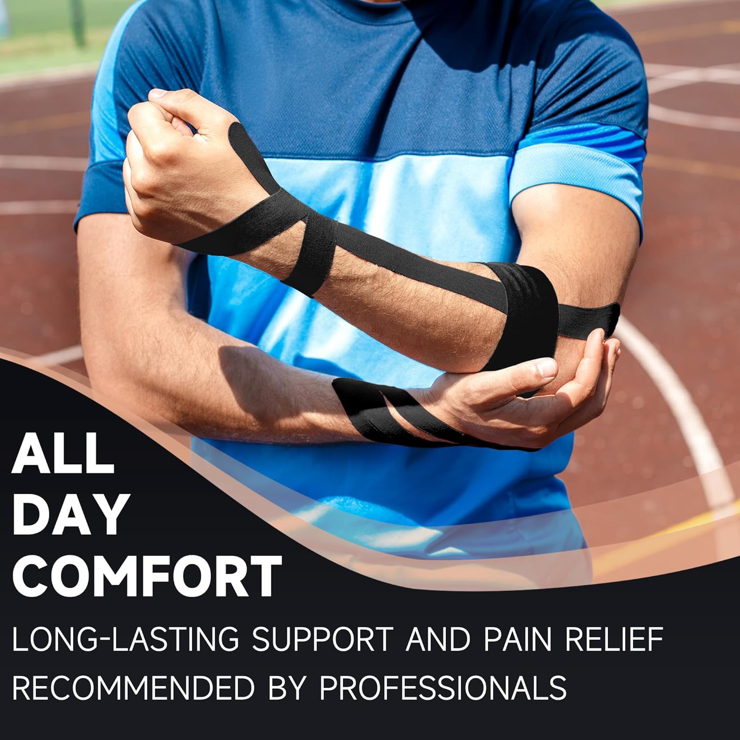 CKeep Kinesiology Tape, Latex-Free Hypoallergenic Elastic Sports Tape

