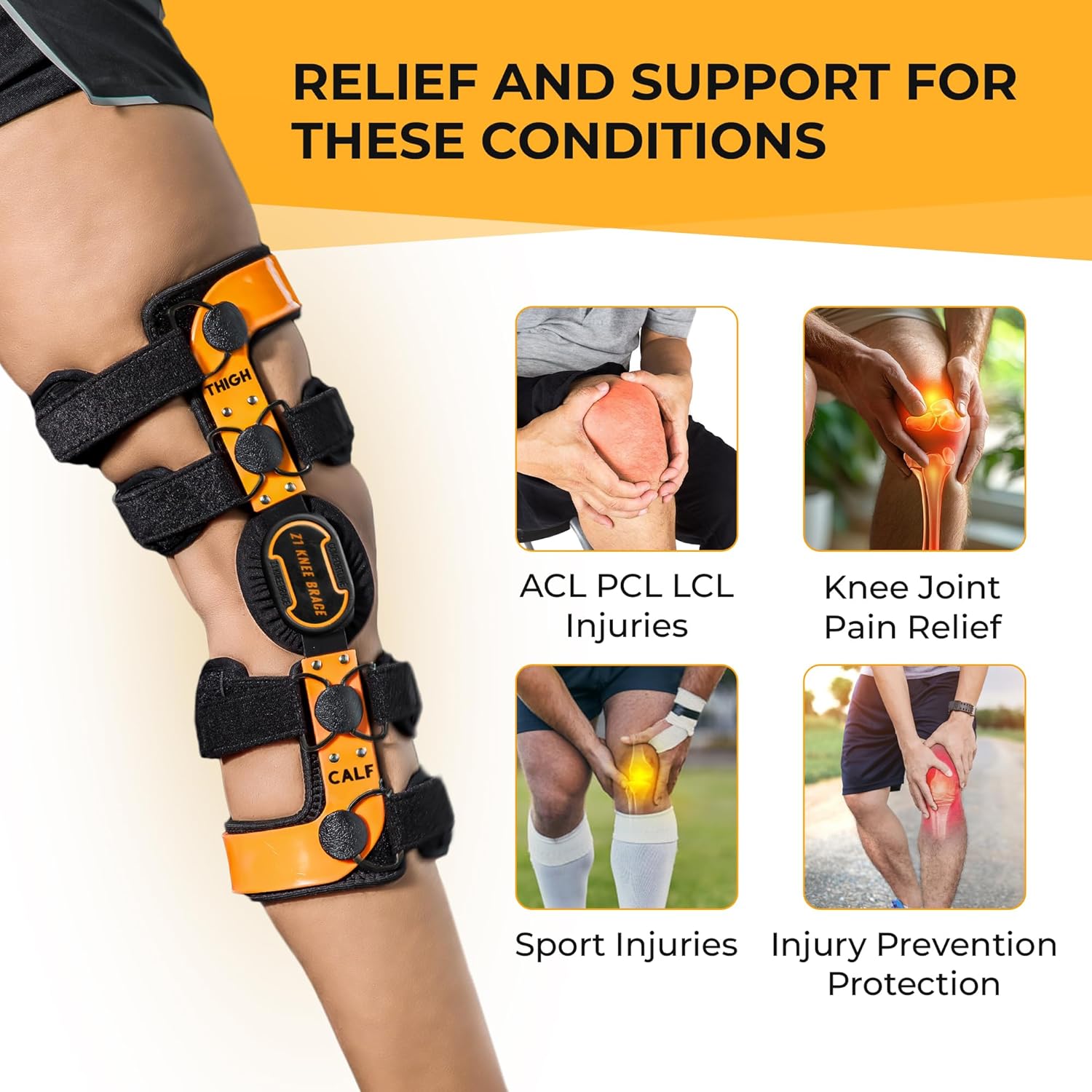Z1 K2 Comfortline Knee Brace for ACL Meniscus Support, Joint Pain Relief

