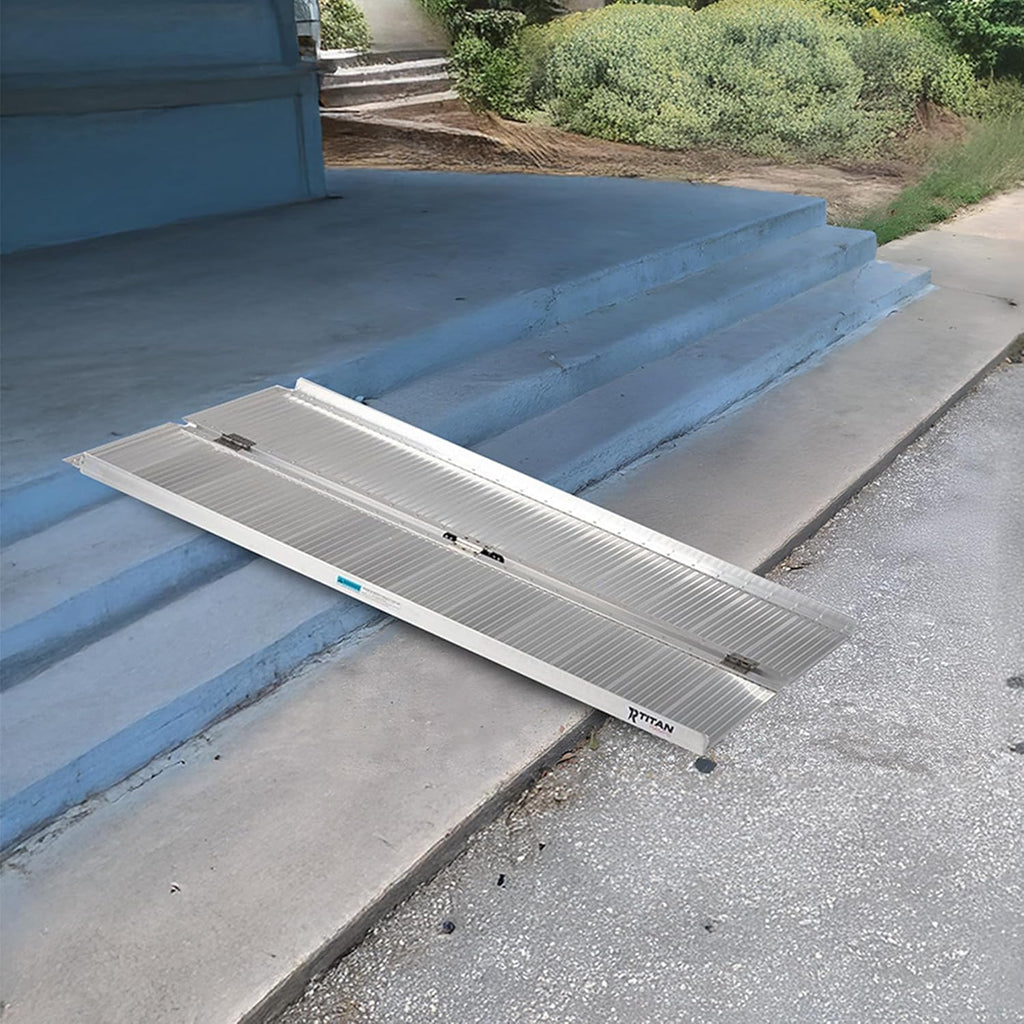 Titan Ramps Single-Fold Wheelchair Ramp, 600 lb Capacity

