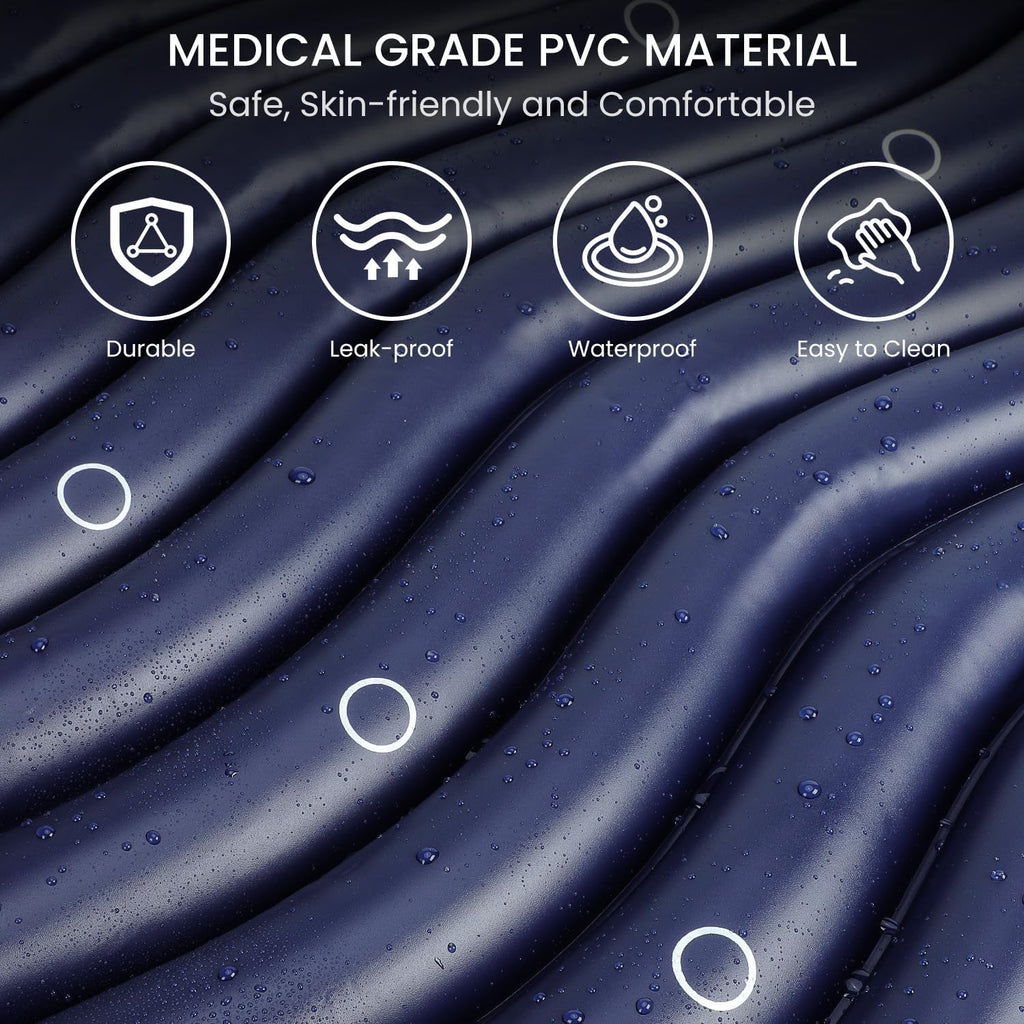 Kekoy Alternating Air Pressure Mattress Pad, Waterproof Hospital Bed Topper with Pump


