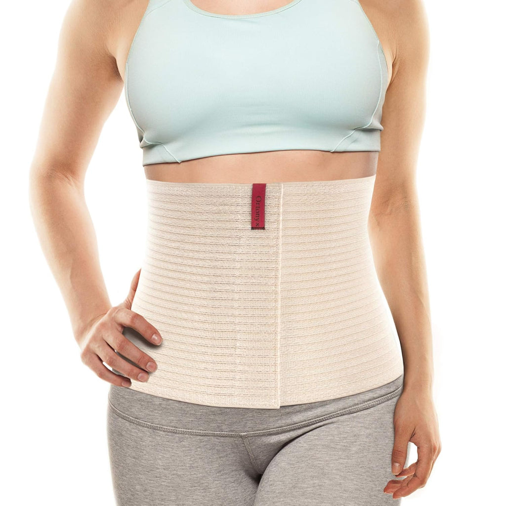 ORTONYX Abdominal Binder 10.25 in for Men and Women, Postpartum Hernia Support Belt

