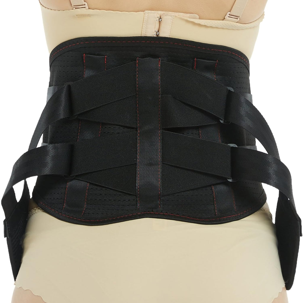 NeoTech Care Lower Back Brace Support Belt with Breathable Adjustable Compression Straps

