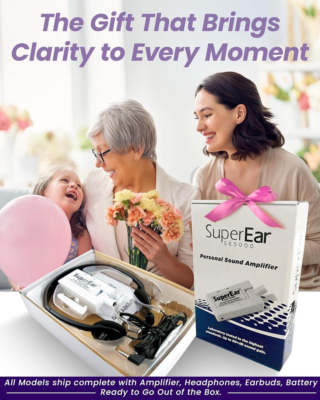 SuperEar SE5000 PSAP Personal Sound Amplifier for Seniors Hearing Aid Device

