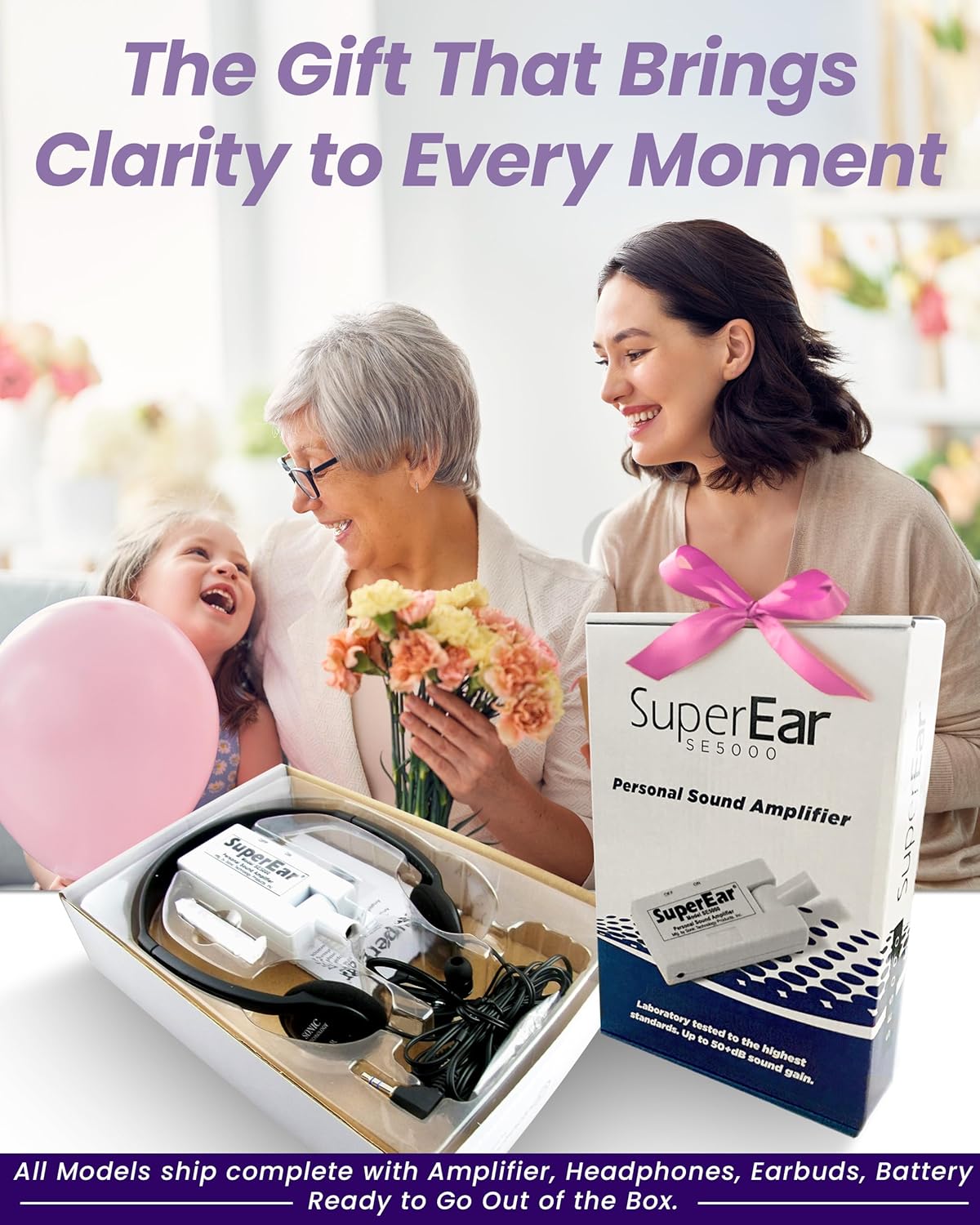 SuperEar SE5000 PSAP Personal Sound Amplifier for Seniors Hearing Aid Device

