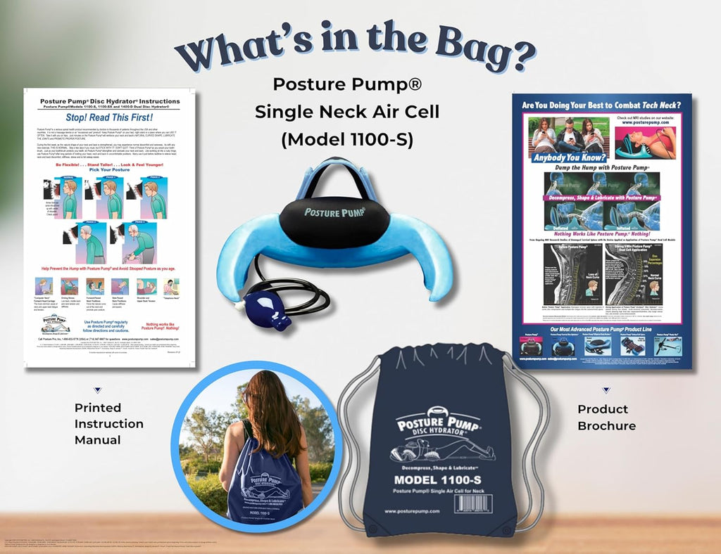 Posture Pump Neck Exerciser Cervical Traction Hydrator Pump for Neck Pain Relief

