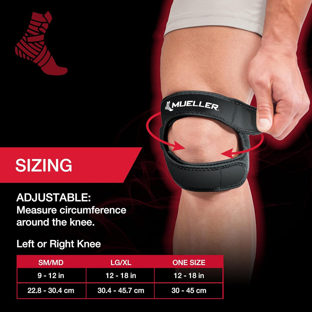 Mueller Adjustable Max Knee Strap for Compression & Pain Relief Support

