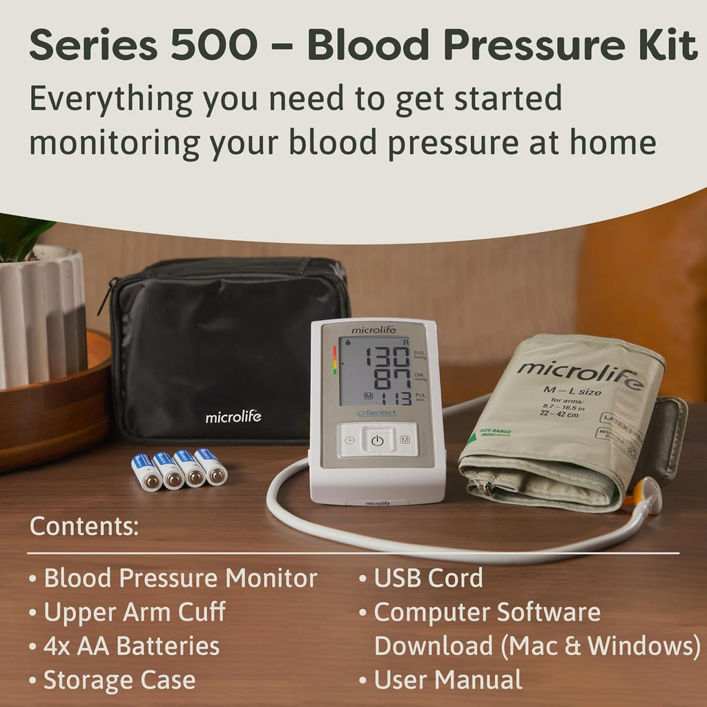 Microlife Series 500 Automatic Upper Arm Blood Pressure Monitor for Two Users

