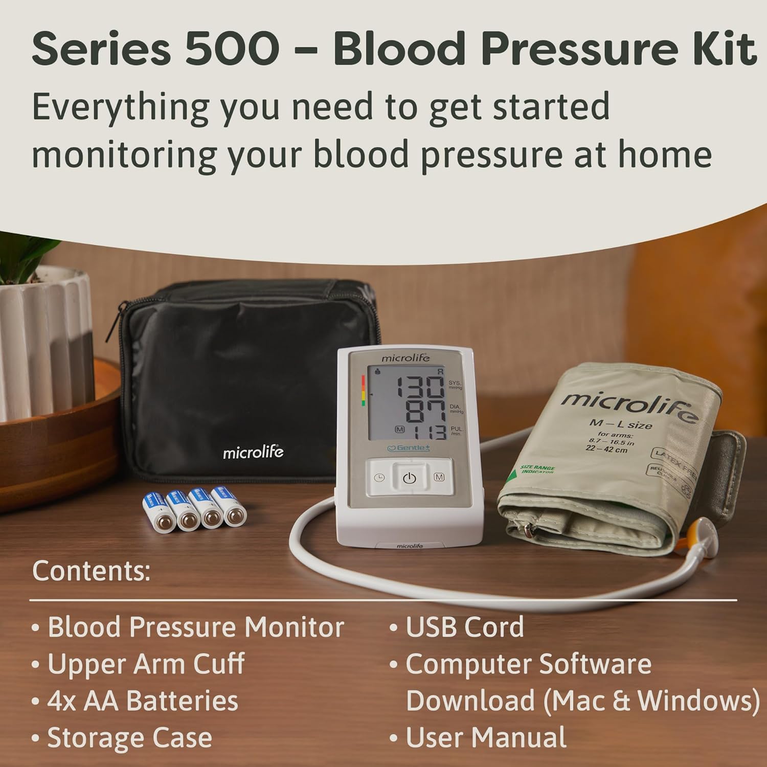 Microlife Series 500 Automatic Upper Arm Blood Pressure Monitor for Two Users

