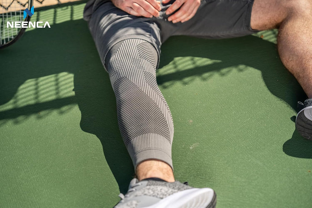 NEENCA Graphene Compression Leg Sleeve for Knee Support, Ultra-Thin Long Sleeve

