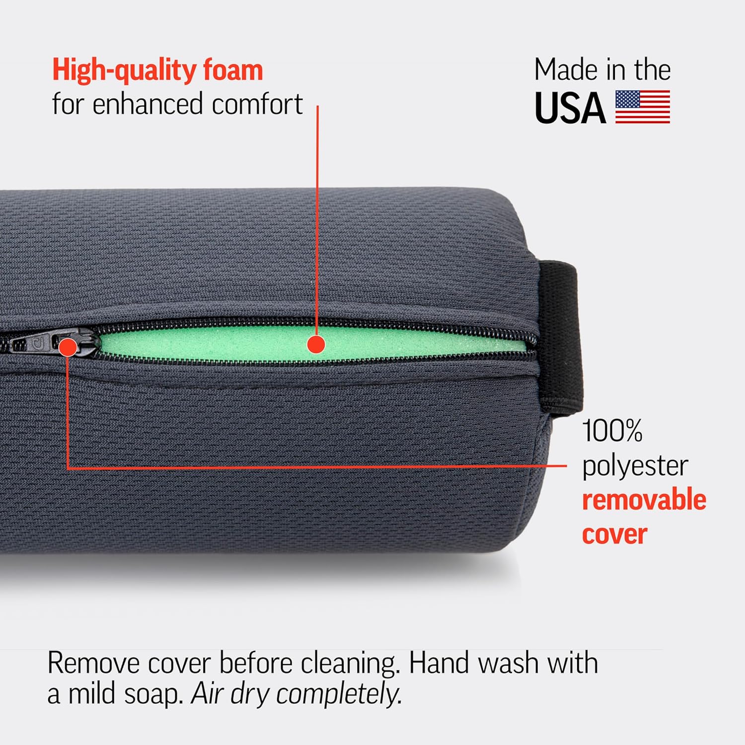 OPTP Early Compliance Lumbar Roll lumbar support pillow for chair and car

