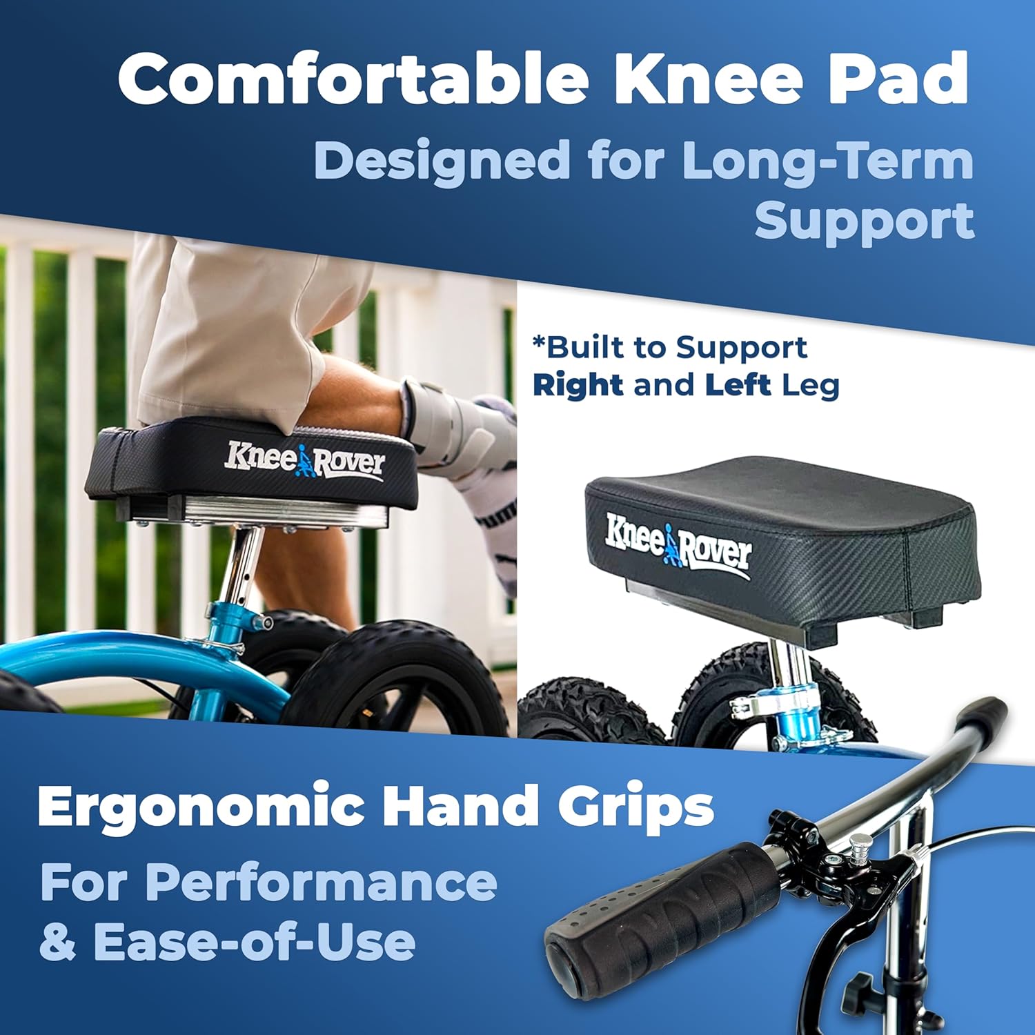 All-Terrain Quad Leg Mobility Scooter for Foot and Ankle Surgery Recovery

