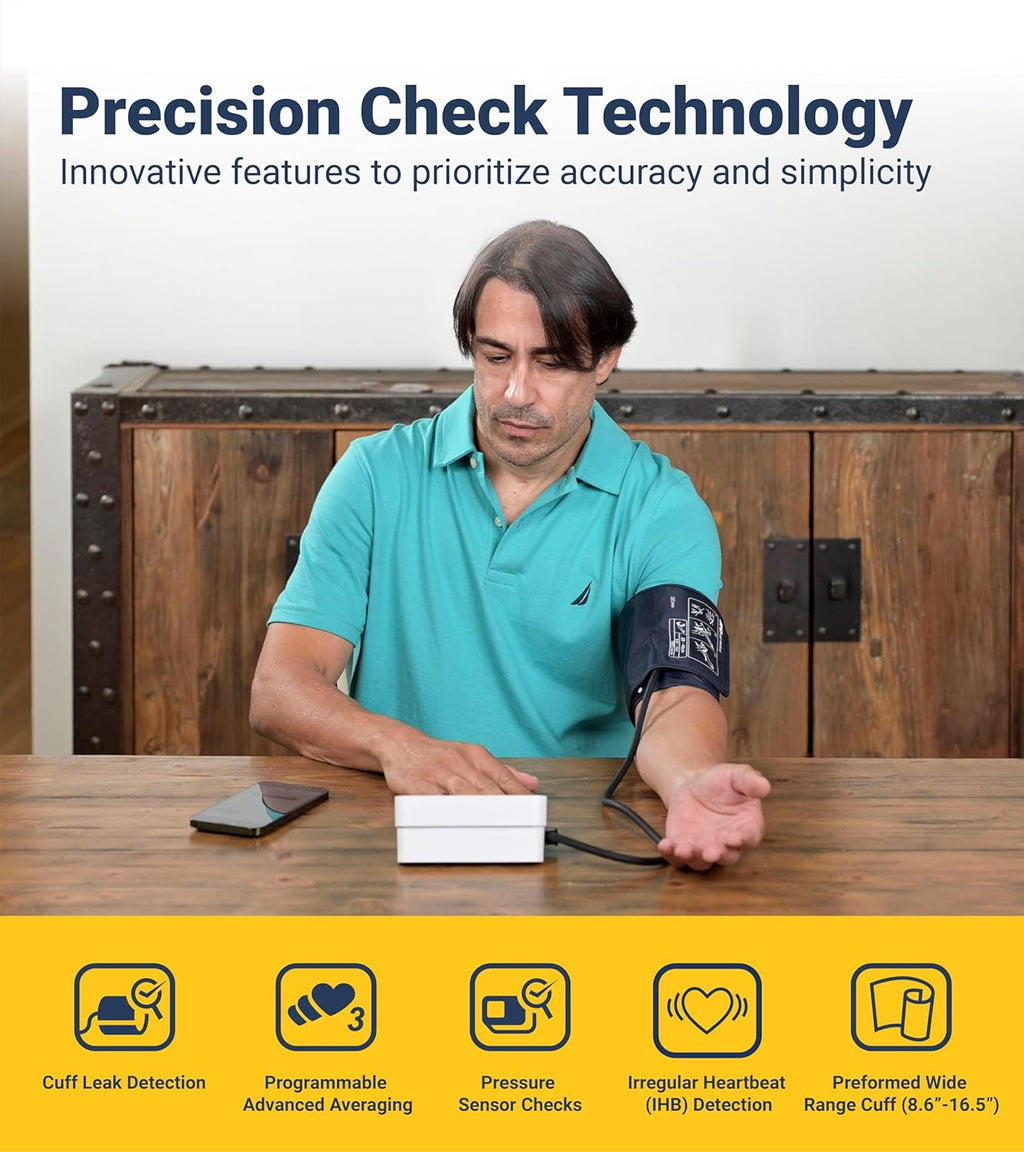 A&D Precision Check Pro UA-910BLE Bluetooth Upper Arm Blood Pressure Monitor

