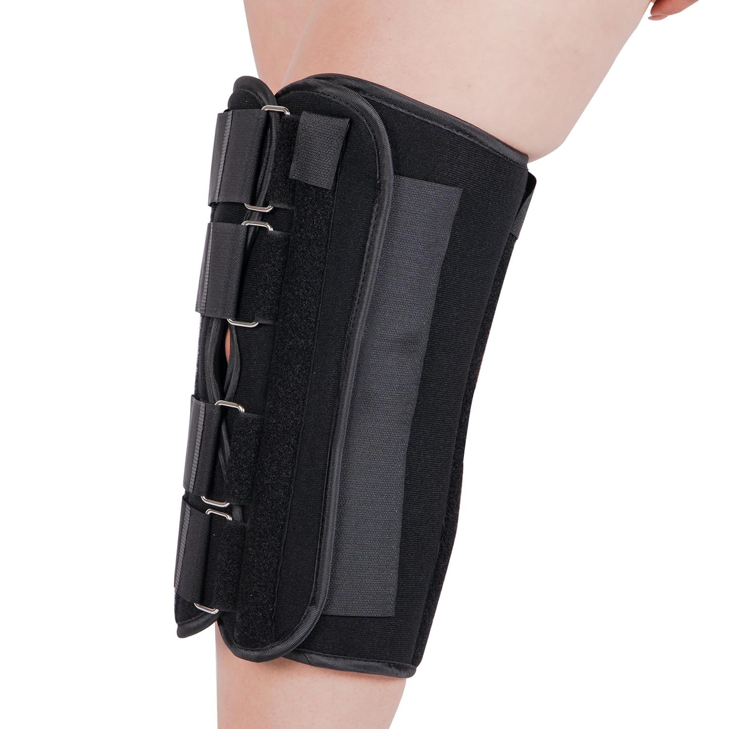 Alpha Medical Three-Panel Adjustable Orthopedic Knee Immobilizer, Knee Brace

