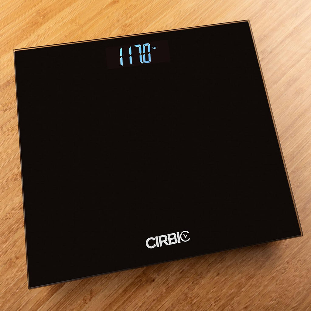 Talking Bathroom Scales with Loud Voice and Backlit Big Numbers Tempered Glass

