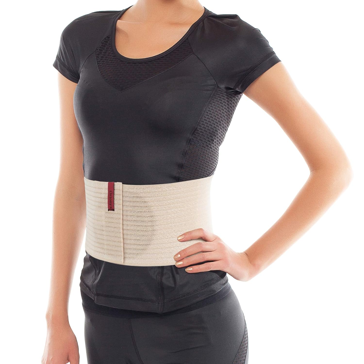 ORTONYX Umbilical Hernia Belt for Women and Men, 6.25in Abdominal Binder

