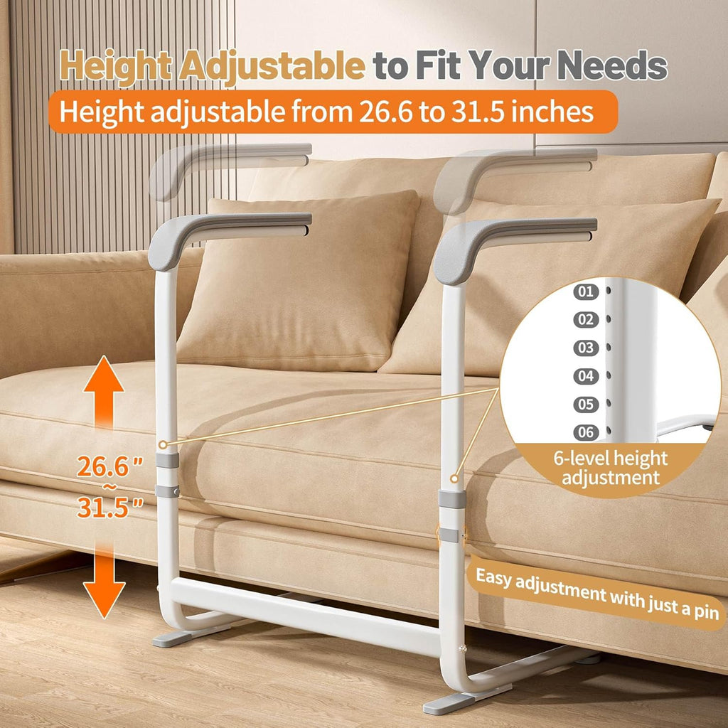 Height Adjustable Couch Stand Assist for Elderly, Dual Handles, 300 lb

