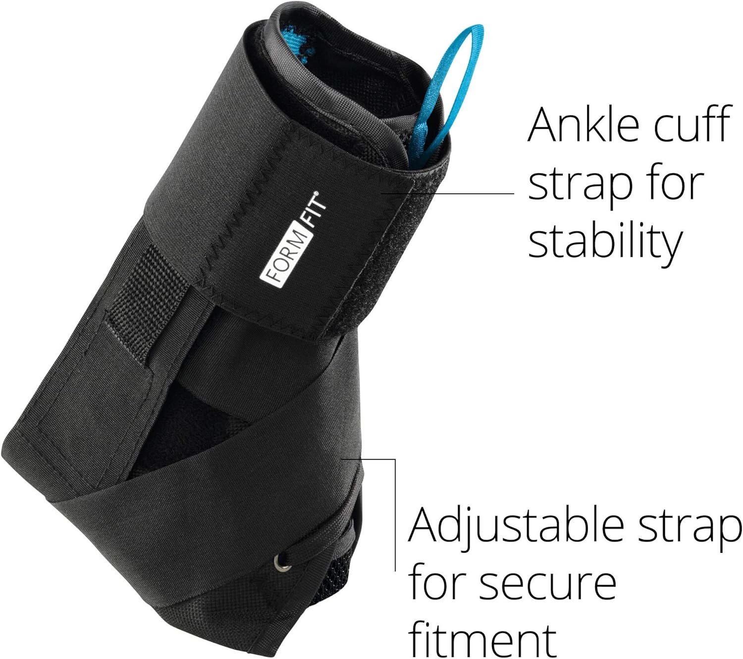 Ossur FormFit Ankle Brace with Speedlace & Figure 8 Straps, Removable Stays

