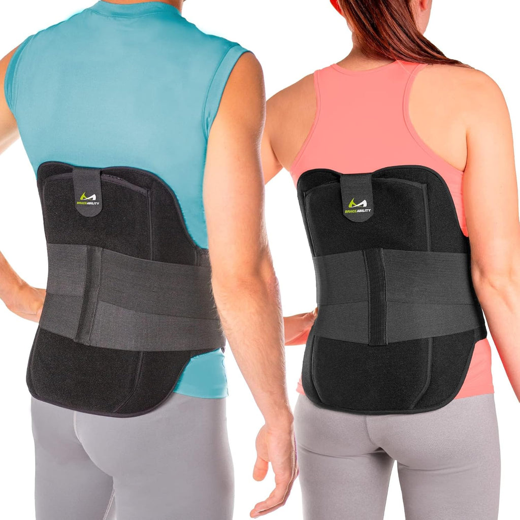 BraceAbility LSO Back Brace for Herniated Disc, Sciatica, Lumbar Spinal Support

