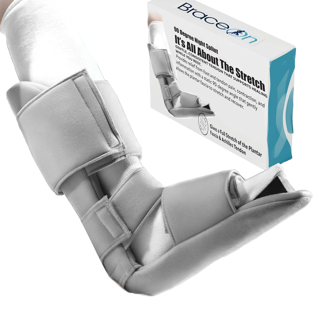 Brace On 90 Degree Night Splint for Plantar Fasciitis Foot Brace

