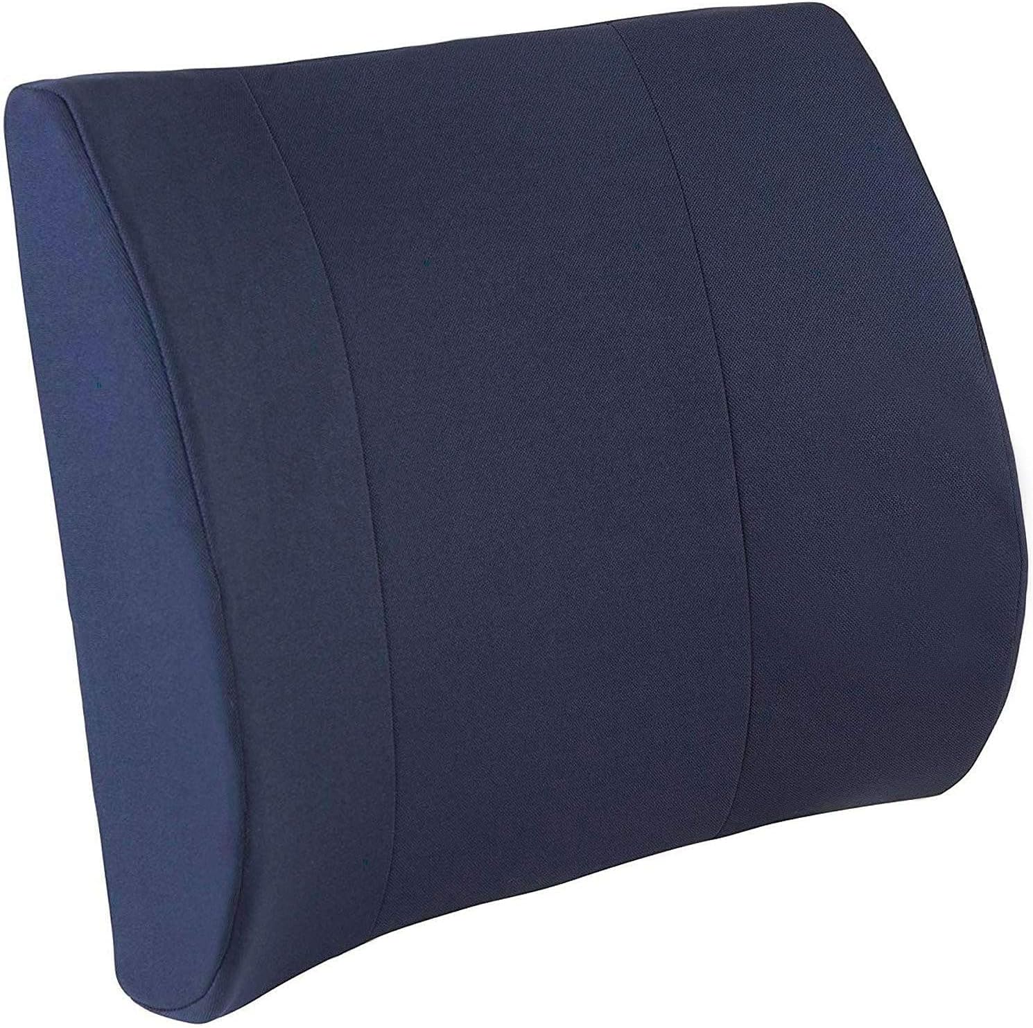 DMI Lumbar Support Pillow for Chair, Removable Washable Cover, Contoured Foam

