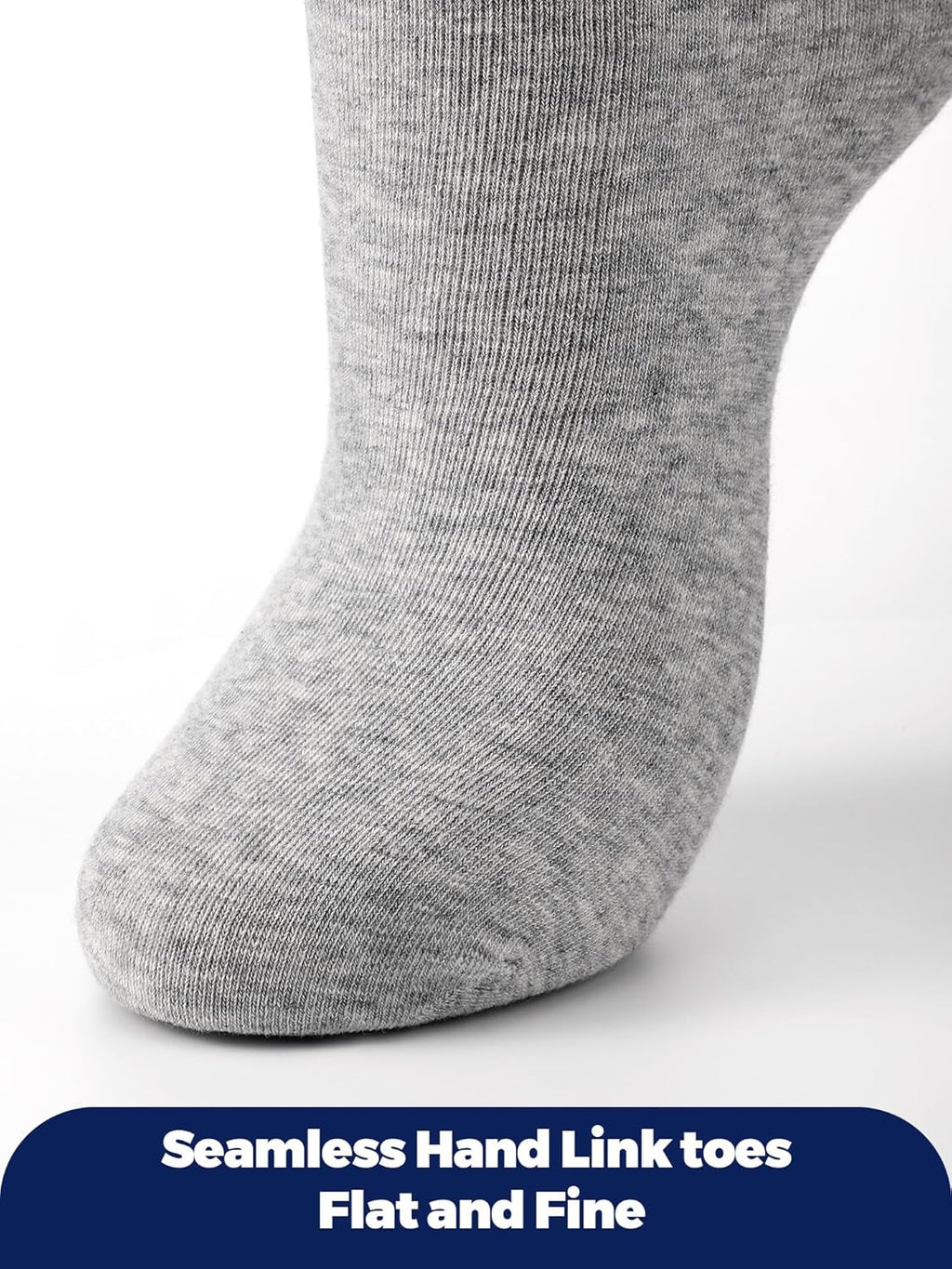 Shihanee 5 Pairs Seamless Over the Calf Walking Boot Socks Orthopedic AFO Liner

