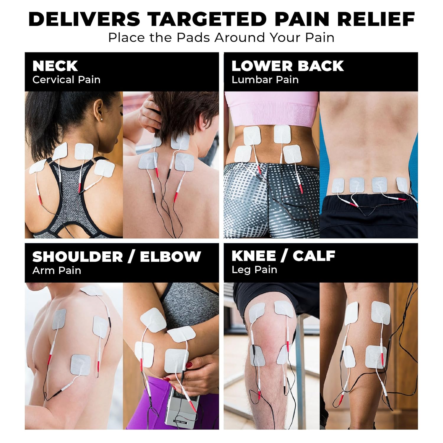 TENS 7000 Rechargeable TENS EMS Muscle Stimulator for Back Pain Relief

