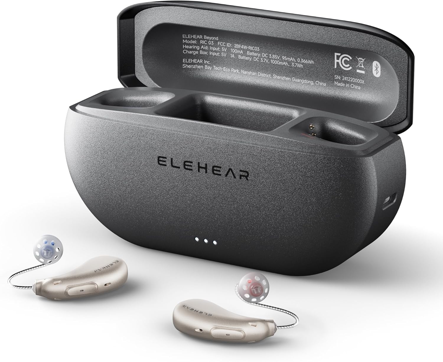 ELEHEAR Beyond Rechargeable Bluetooth OTC Hearing Aids with AI Noise Cancellation

